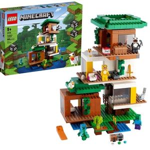 LEGO Minecraft The Modern Treehouse 21174 Giant Treehouse Building Kit Playset